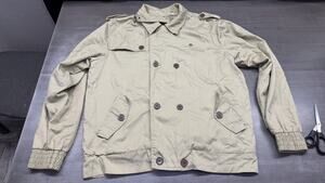 Y2K LRG Full Zip Or Button Up Jacket Mens Sz XL Beige